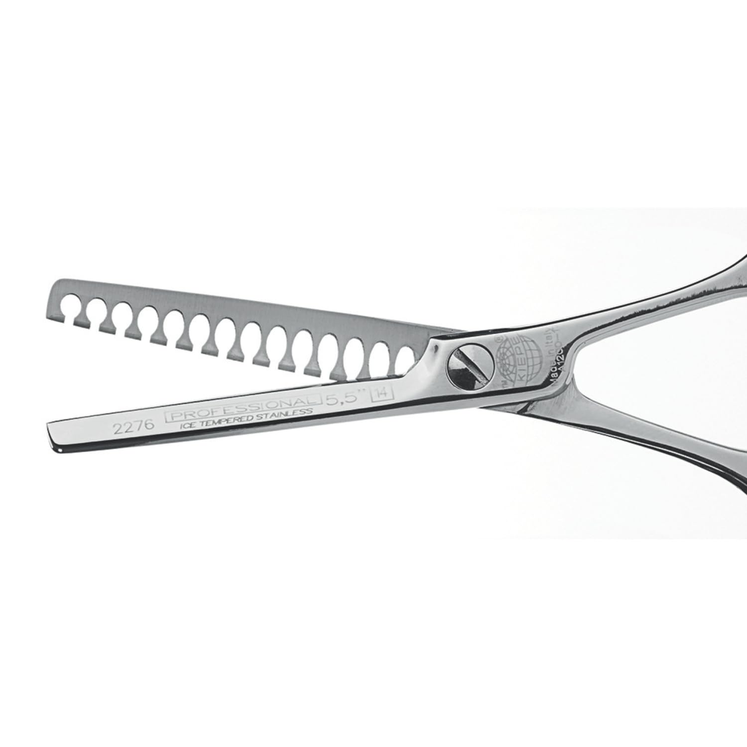 Kiepe 2276 Mirror forbice blending sfoltente 5,5 pollici con 14 denti Convex Razor per transizioni pulite e controllo volume Made in Italy