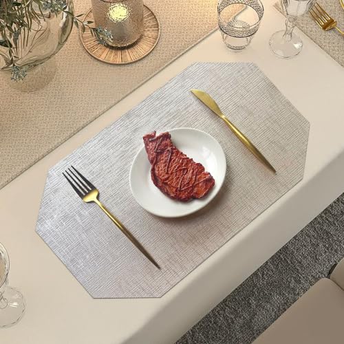 Set de table en cuir pour restaurant et table de fête chic