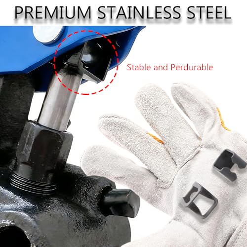 Image of 8 Pcs Jack Hoop Claw Clamp Clips Floor Jack Repair Kit for 2 Ton Hydraulic Horizontal Jack (4 Pcs 6mm and 4 Pcs 8mm Clips)