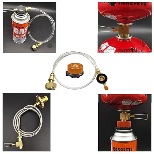 Limeow 1 Stück Kartusche Gaskartuschen Adapter Gasflaschen Adapter Gaskartuschen Schraubventil Camping Stecker Adapter Campingkocher Gas Adapter Kartusche für Picknick Im Freien Kochgeräte