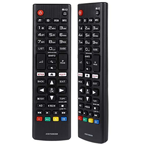 Alkia Remote Control Compatible Replacement for LG AKB75095308 Remote - 32LJ610V 43LJ594V 43LJ614V 43LJ624V 43LJ634V 43UJ634V 43UJ635V 43UJ651V 43UJ670V 49LJ594