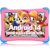 Amazon.com : Fivahiva Kids Tablet 10 inch Android 14 with Case, 8
