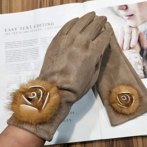 Gants d'hiver chauds femme tactiles au design moderne chic