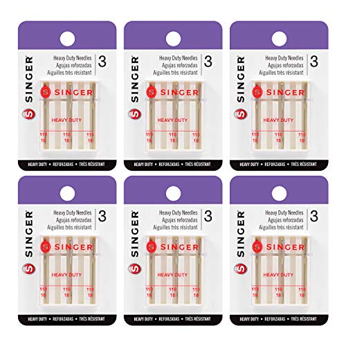 SINGER Universal Heavy Duty Machine Needles, 6-Pack