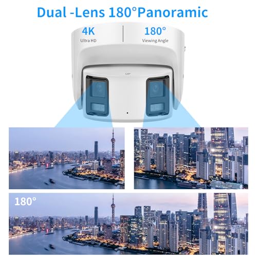 Image of 8MP 4K Panoramic IP Camera, DS-2CD2387G2P-LSU /SL 4MM Hik-Original, 24 /7 Color Vision, 130dB WDR, AI Human /Vehicle Detection, IP67 Weatherproof & Active Deterrence, International Version
