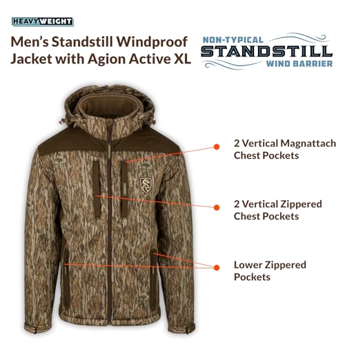 Drake Waterfowl Men's Non-Typical Standstill Windproof Agion Active XL Hooded Hunting Jacket3