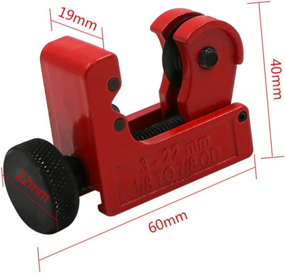 Ratcheting Pipe Cutter - Tube Cutter for Aluminum Stainless Steel Metal Tubing High Strength Long Use