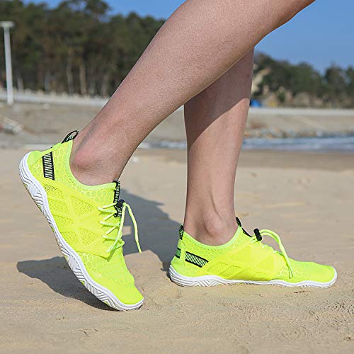 Image of MAYZERO Water Shoes Men Women Swim Surf Shoes Beach Pool Shoes Wide Toe Hiking Aqua Shoes Winter House Slippers