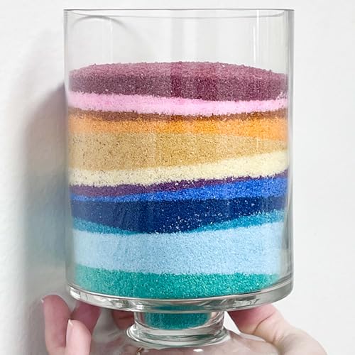 CYS EXCEL Teal Colored Sand Vase Filler (1 LB, Approx. 1.25 Cups) | Multiple Color Choices Wedding Unity Ceremony Sand | Fish Bowl & Terrarium Sand - Thumbnail 6