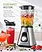 GDOR 1200W Smoothie Maker 2-1 Standmixer Glas mit 1,5L Glaskrug und 650ml Reisebecher 3 Geschwindigkeiten Blender Professionell Mixer Hochleistungsmixer für Smoothies Shakes Gefrorene Getränke Saucen