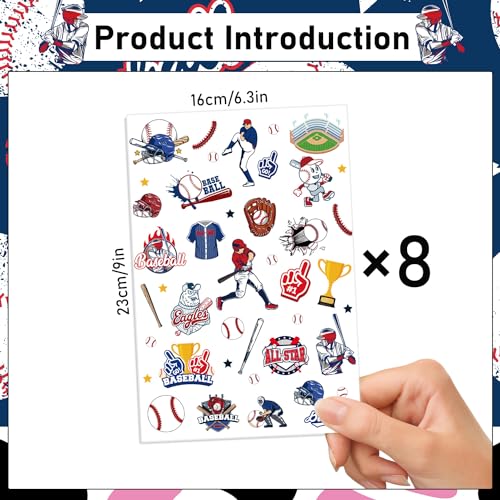 Gameza GAME0994 Baseball Temporary Tattoos thumb #1