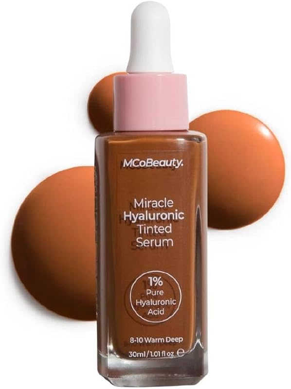 Sérum tonalizante MCoBeauty Miracle Hyaluronic, tom 8-10 Warm Deep, 3,84 oz