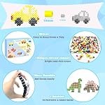 10MM Fuse Beads Kit for Kids - Mixed Colors Fuse Bead Craft Set with Pegboard, Ironing Papers and Accessories, XL Iron Beads for Craft, DIY Arts and Crafts Toys for Kids Gifts for Girls Boys Age 5+