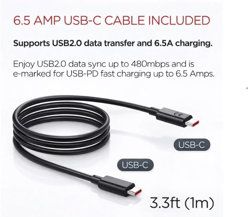 Image of Motorolaa 125W TurboPower Power Adapter with Cable Compatible for Motorola Edge 60 Pro, Fusion,Edge 50 Fusion,Edge 50 /Moto G45 /G54 /Moto E40 /G35Ultra /50 Pro /Razr 50 Ultra-125 W, Black