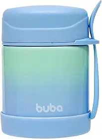 Buba, Pote Termico C/Colher Degrade Azul