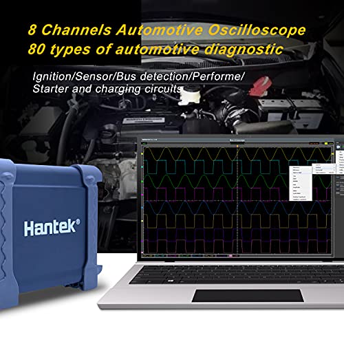 Hantek 8 Channels Automotive Oscilloscope With 80 Type Ignition/Sensor/Bus Detection/Performe/Starter Function Daq/Programmable Generator #TOP3