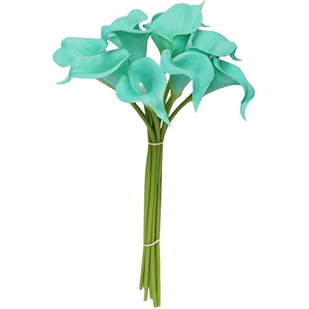 Amazon Com Angel Isabella Llc 件組keepsake 人造真實觸感馬蹄蓮小花蕾非常適合製作花束boutonniere Corsage Spa 居家與廚房