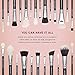 ZOEVA Makeup Artist Zoe Bag Makeup Brush Set - Includes 25 Face and Eye Makeup Brushes
