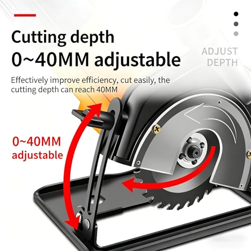 Soporte para amoladora angular de 125mm y base de corte ajustable de 0 a 45 7