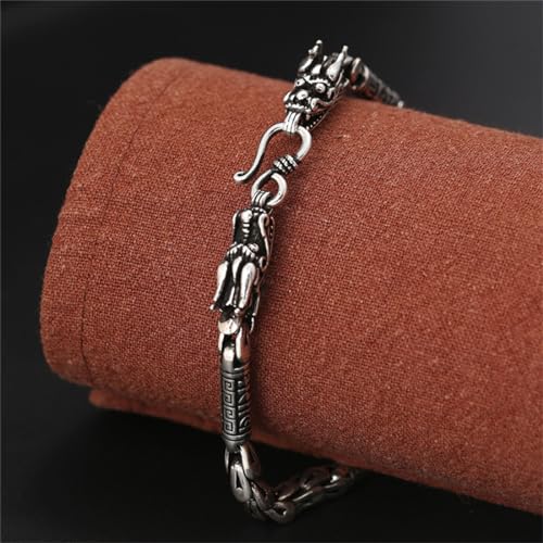 Règle de Précision Antidérapante Argent Échelle de Dragon pour Hommes