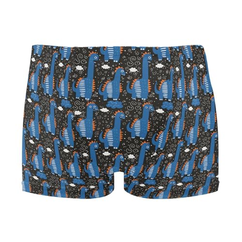 Cute Dinosaur Mens Swim Trunk Swimwear Bathing Suit Swim Brief Square Leg Board Short S B0404090