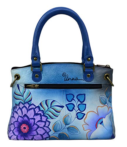 Image of Anna by Anuschka Women's Original Genuine Leather Hand-Painted Small Satchel - Leather Handbag for Women | Original