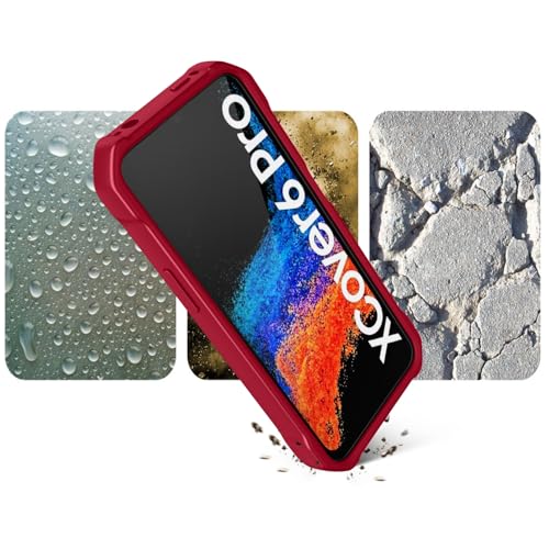 Image of BELTRON Galaxy XCover6 Pro Heavy Duty Case, Industrial Strength Armor Case with Reinforced Technology for Samsung Galaxy XCover 6 Pro 2022 SM-G736 (AT&T FirstNet Verizon) - Red