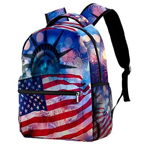 Sac à dos étudiant motif drapeau américain idéal pour la rentrée scolaire