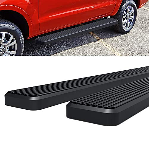 Estribos HD Ridez de acero inoxidable 6" negro para Ford Ranger 2019-2026 miniatura 4