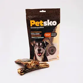 Mordedor Ripa da Costela Bovina para Cães 100% Natural Origem Bovina PETSKO - 2 Unidades