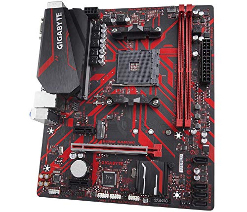 Image of GIGABYTE B450M Gaming Motherboard with Hybrid Digital PWM, GIGABYTE Gaming LAN with Bandwidth Management, PCIe Gen3 x4 M.2, 7-Colors RGB LED Strips Support