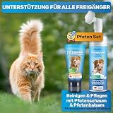 BluePet Pfotenschaum 200ml Pfotenreiniger Hunde & Katzen, Pfotendusche für große & kleine Pfoten, Pfotenwascher & Pfotenbürste für saubere Pfötchen, Reinigt & Pflegt, PawCleaner, Pfoten waschen