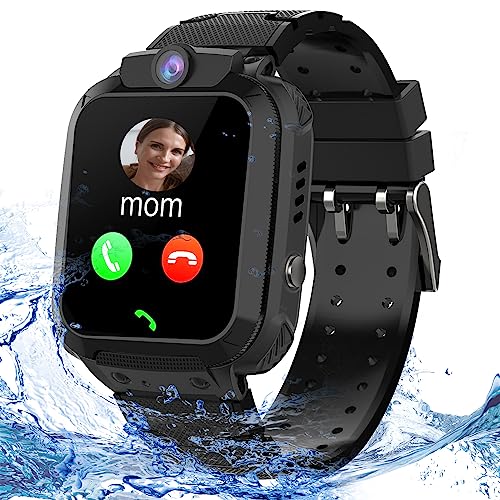 Puhiuyoi Smartwatch Kinder IP68 SOS Anruffunktion Voice Chat Kamera