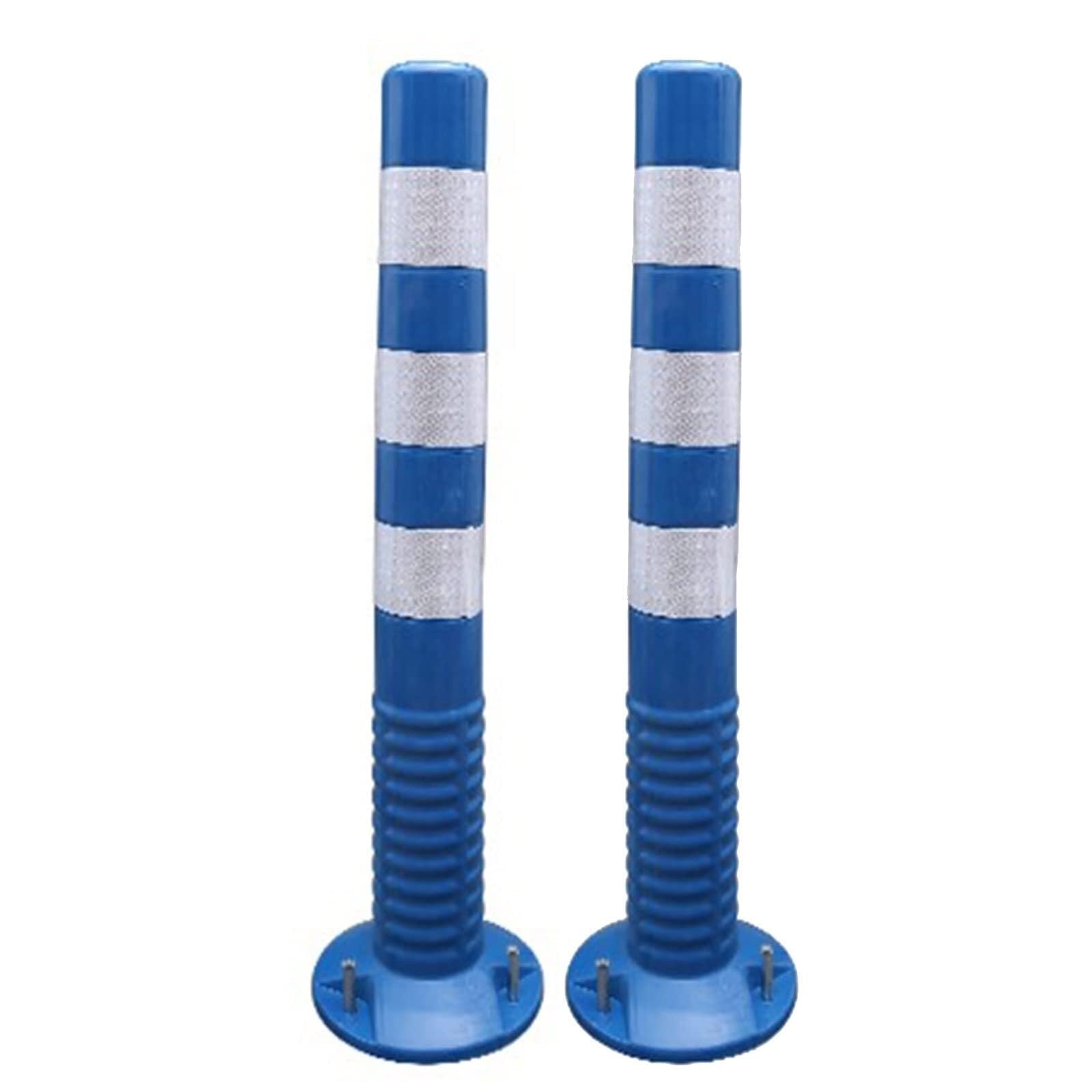 Bolardo De Seguridad Reflectante, Delimitador De Tráfico Flexible con Franja, Barrera De Tráfico/Estacionamiento para Entradas De Vehículos/Accesos/Obras De Construcción, Negro+Amarillo(1),