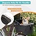 DAISTERN Hundefahrradkorb bis 12kg für Gepäckträger mit Metallrahmen, Schnellmontage-Halterung für Durchmesser von 9-12mm, Netzfenster, weichem Sitzkissen, Reflektorstreifen, Faltbar für Citybikes
