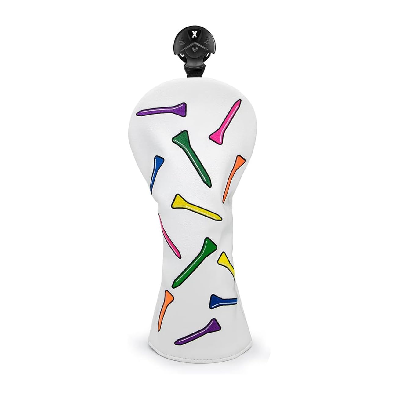 New Premium Colorful Tees Design UT Headcover Golf Hybrid Rescue Club Headcover with Adjustable Number Plate