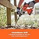 BLACK+DECKER 18V Akku-SDS-Plus-Bohrhammer, 1.2J Schlagenergie, 3 Modi, Inklusive 6mm Beton-Bit und Kit-Box, BCD900B-XJ