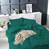 Suave, mullida, cómoda para dormir: nuestra ropa de cama de 200 x 220 cm está hecha de 100 % microfibra de poliéster cepillado (90 g/m²) para una suavidad excepcional y se duerme perfectamente como entre algodones