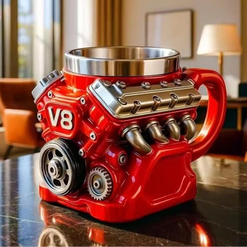 V8 Engine Themed Coffee Mug