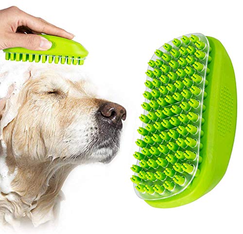 aingycy Pet Bath & Massage Brush Great Grooming Tool for Shampooing and Massaging
