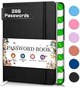 Forget Me Not: Password Book With Alphabetical Tabs, Easy - View #5