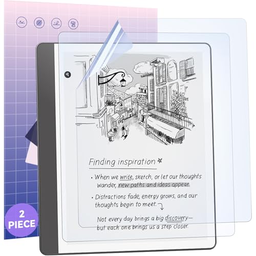 Image of IPROKKO [2 Pack] Anti Blue Light Screen Protector for 10.2 inch Kindle Scribe 2024 /2022 2nd /1st Gen Protective Film, Easy Install Eyes Friendly High Clarity Anti Glare eBook Reader Screen Filter Compatible with Tablet Boox Note Air, TouchPad D10