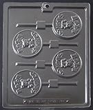 Life of the Party Lollipop Chocolate Candy Mold - Clear, Round, PVC & BPA Free