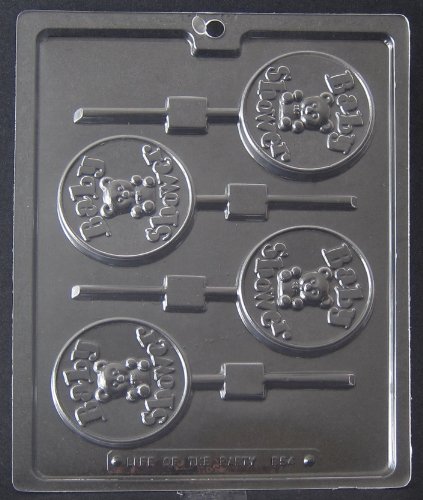 Life of the Party Lollipop Chocolate Candy Mold - Clear, Round, PVC & BPA Free