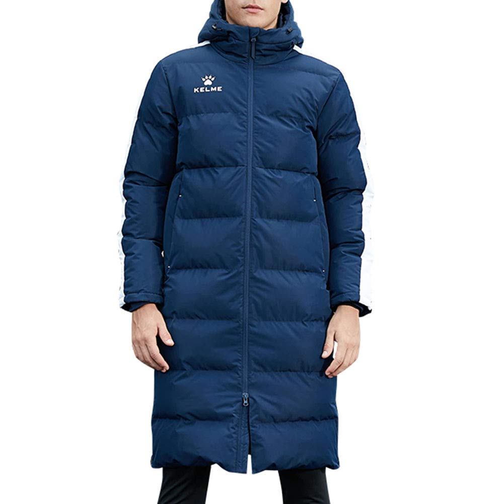 Men's Long Parka Winter Coats, Windproof Hooded Soccer Jacket, Stadium Outdoor Cold Weather Warm Outerwear-image-41