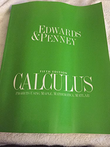 Calculus Projects Using Maple, Mathematica, and... 0137577826 Book Cover