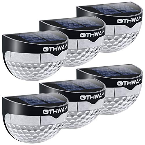 OTHWAY Solar Fence Post Lights Wall Mount Decorative...