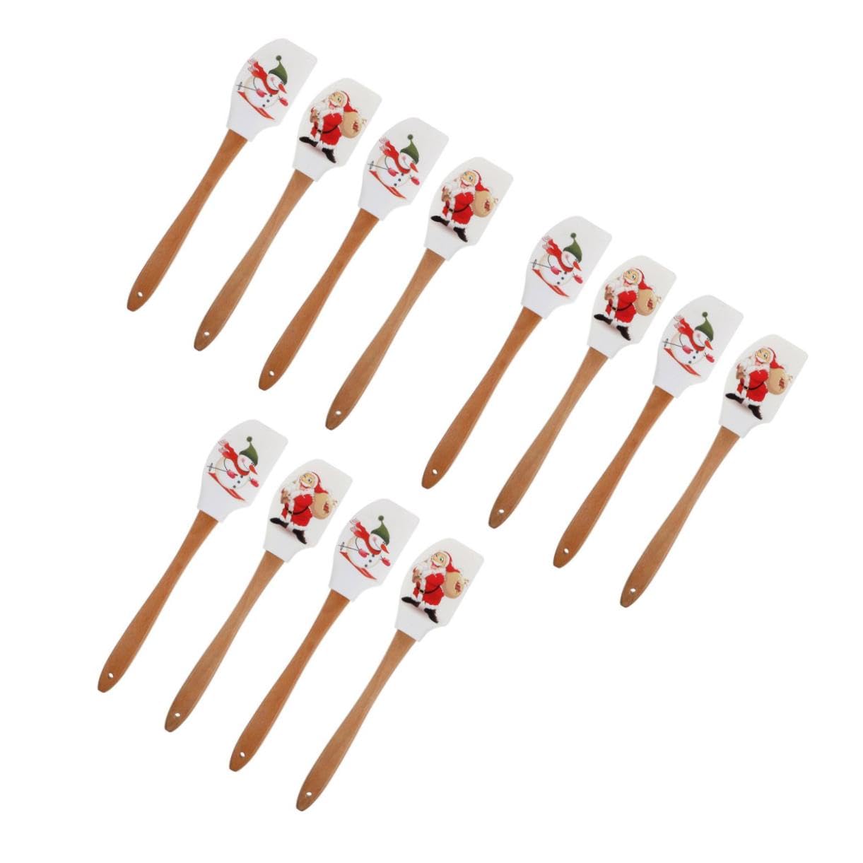 MAGICLULU 3 Ensembles Spatules De Cuisine Silicone Ergonomiques Lot De Outils De Pâtisserie Pour Crème Et Beurre Ustensiles Multifonctionnels Pour Cuisine Pâtisserie 4 Pièces * 3