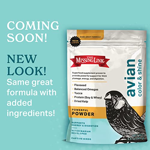 The Missing Link Avian Color & Shine Superfood Supplement Powder for Captive Birds - Flaxseed, Yucca, Kelp… - Image 6