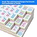 TIASUSAN Engraved American Mahjong Tile Set(4 Layer), 166 Acrylic Mahjong Tiles with A Carrying Bag and Accessories